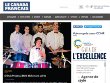 Tablet Screenshot of canadafrancais.com